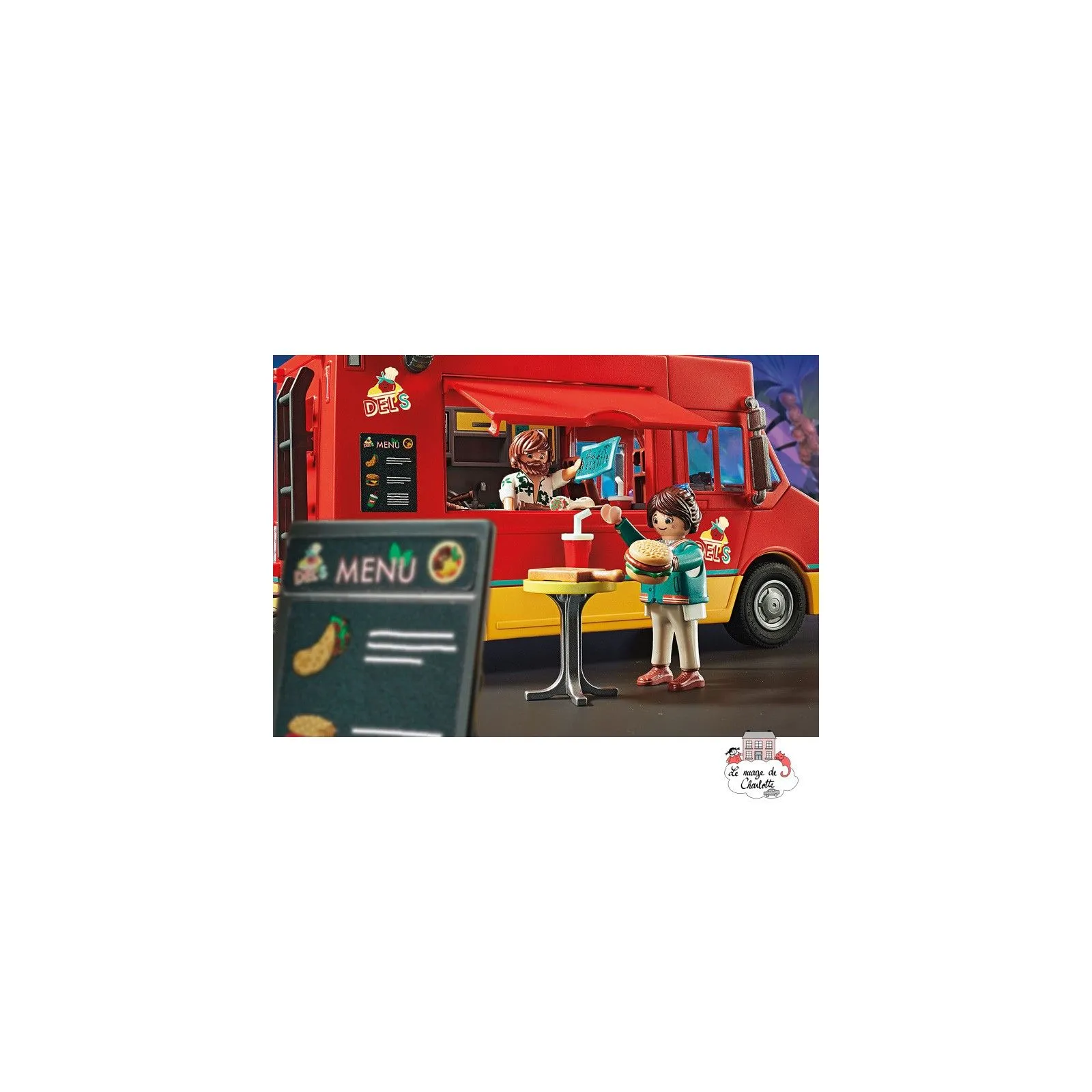 playmobil - The Movie Food Truck de Del - PLA-70075 - Playmobil - Playmobil - Le Nuage de Charlotte