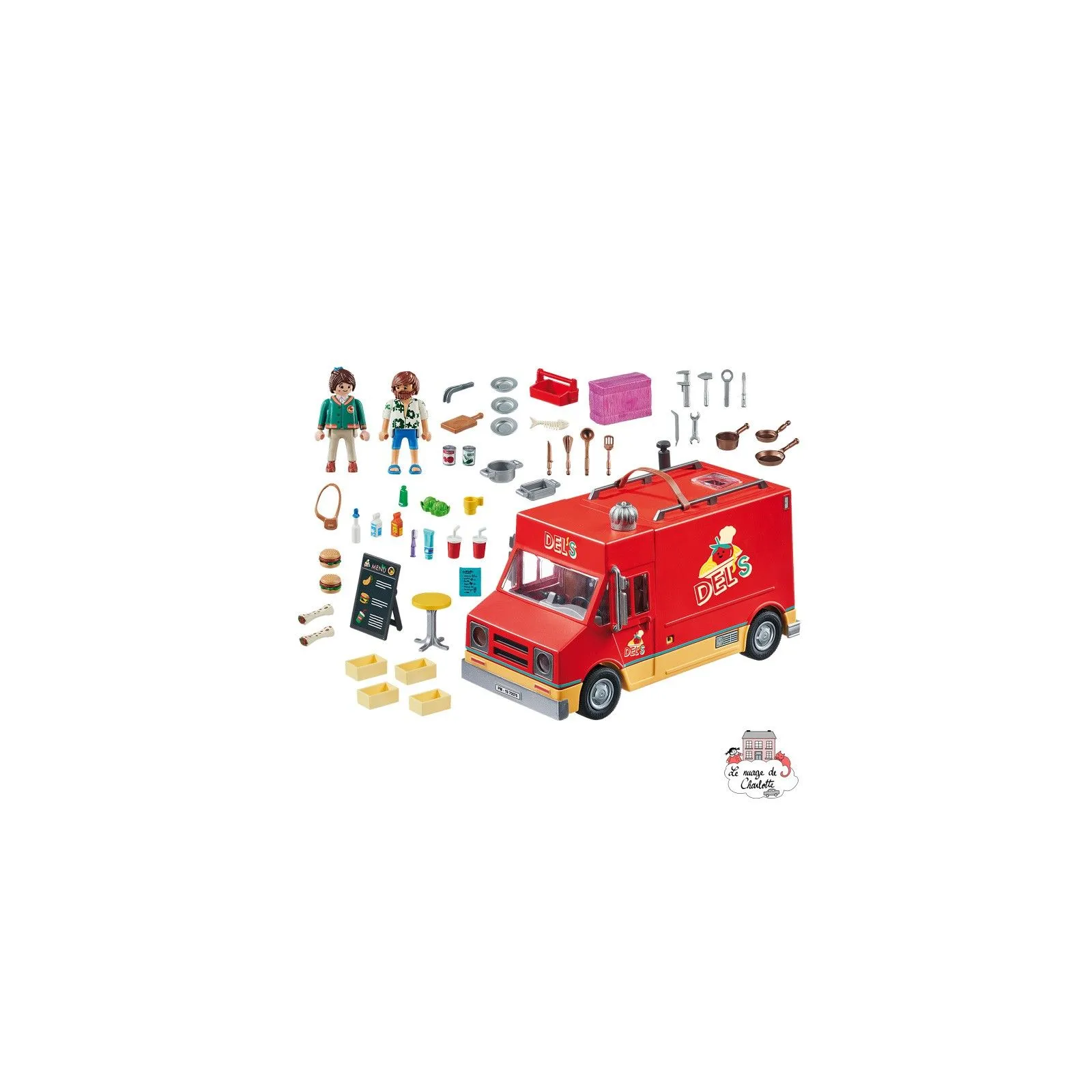 playmobil - The Movie Del's Food Truck - PLA-70075 - Playmobil - Playmobil - Le Nuage de Charlotte