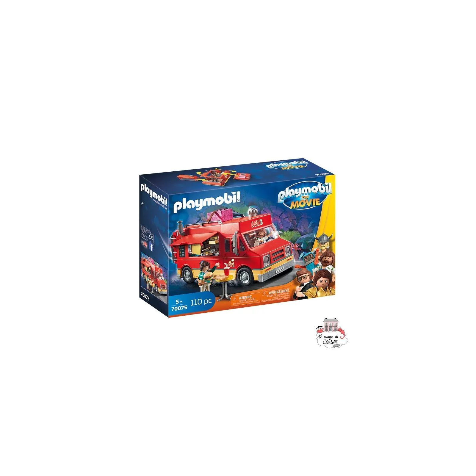 playmobil - The Movie Food Truck de Del - PLA-70075 - Playmobil - Playmobil - Le Nuage de Charlotte