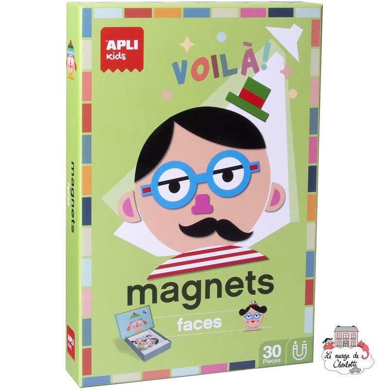 Magnets - Faces - APL-14561 - APLI - Magnets - Le Nuage de Charlotte