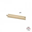 Long Straight Tracks - BRI-33341 - Brio - Wooden Railway and Trains - Le Nuage de Charlotte
