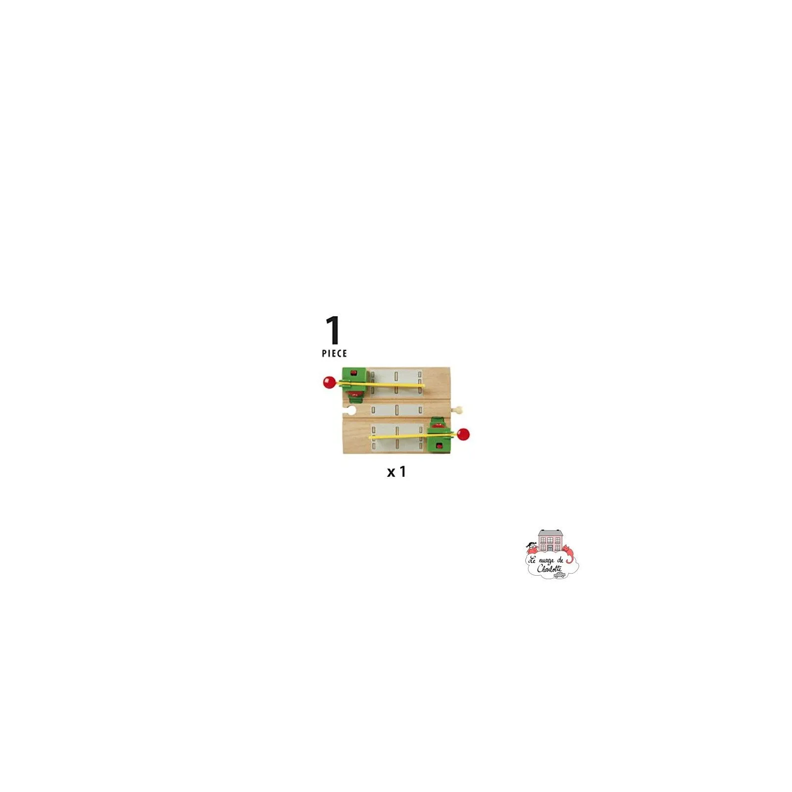 Passage à niveau magnétique - BRI-33750 - Brio - Petits trains en bois - Le Nuage de Charlotte
