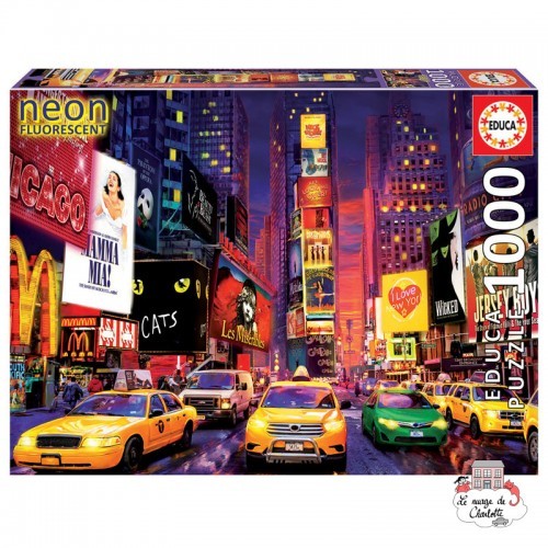 Times Square, New York "Néon" - EDU-18499 - Educa Borras - 100 pièces - Le Nuage de Charlotte