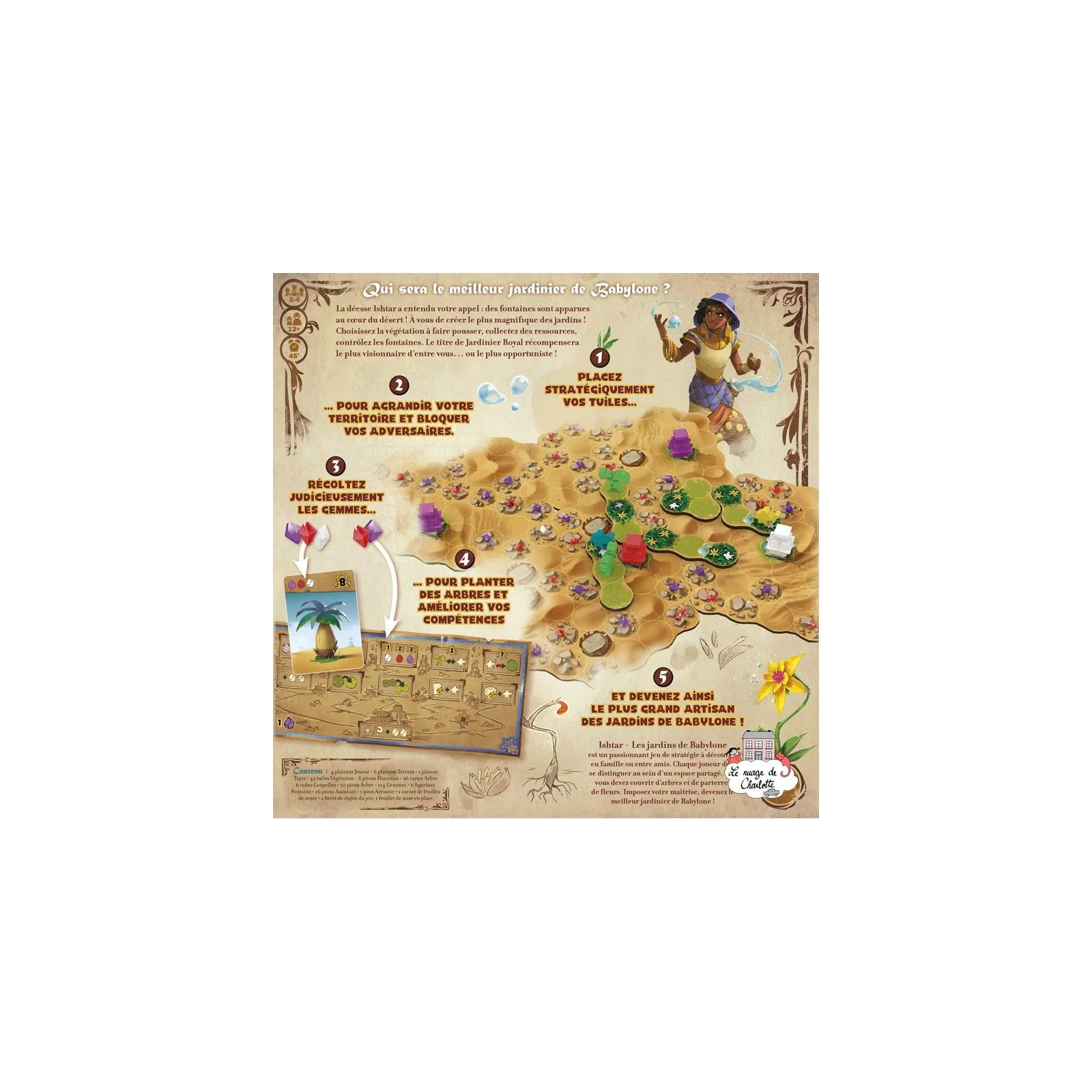 Ishtar : Les jardins de Babylone - IEL-51619 - Iello - Board Games - Le Nuage de Charlotte