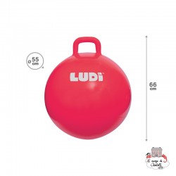 Ludi Red space hopper XXL - LUD-90101 - JBM - Hopper Balls - Le Nuage de Charlotte