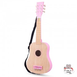 Guitar de Luxe - Naturel/Pink - NCT-10302 - New Classic Toys - String instruments - Le Nuage de Charlotte