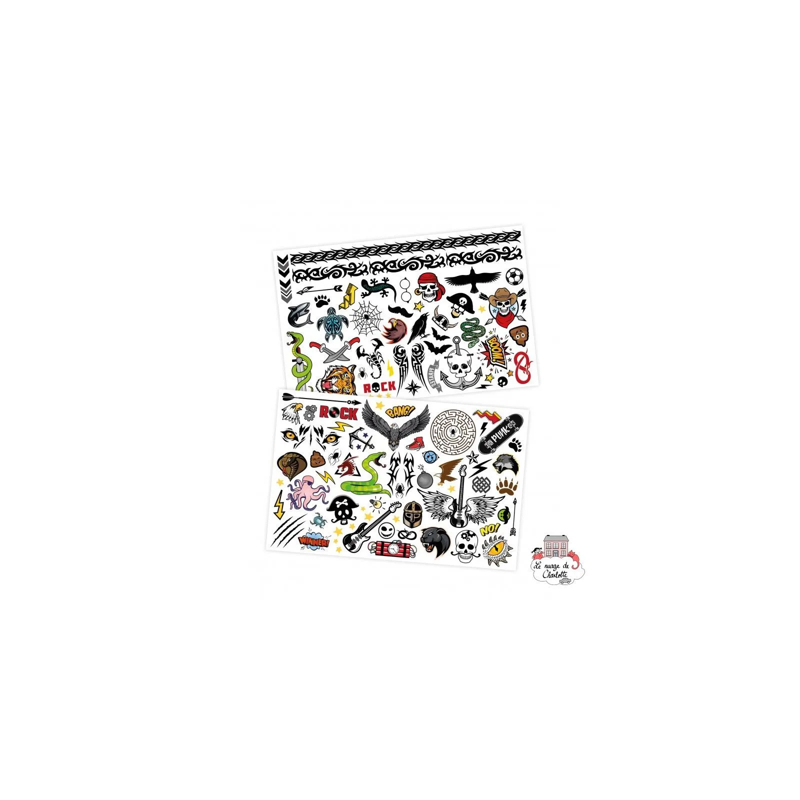 Be Teens - Tattoos lavables - BUK-TA006 - Buki - Tatouages éphémères - Le Nuage de Charlotte