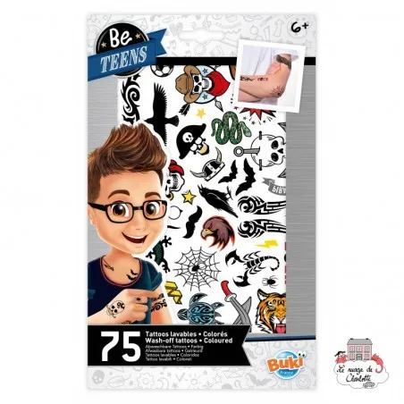 Be Teens - Wash-off Tattoos - BUK-TA006 - Buki - Temporary Tattoos - Le Nuage de Charlotte
