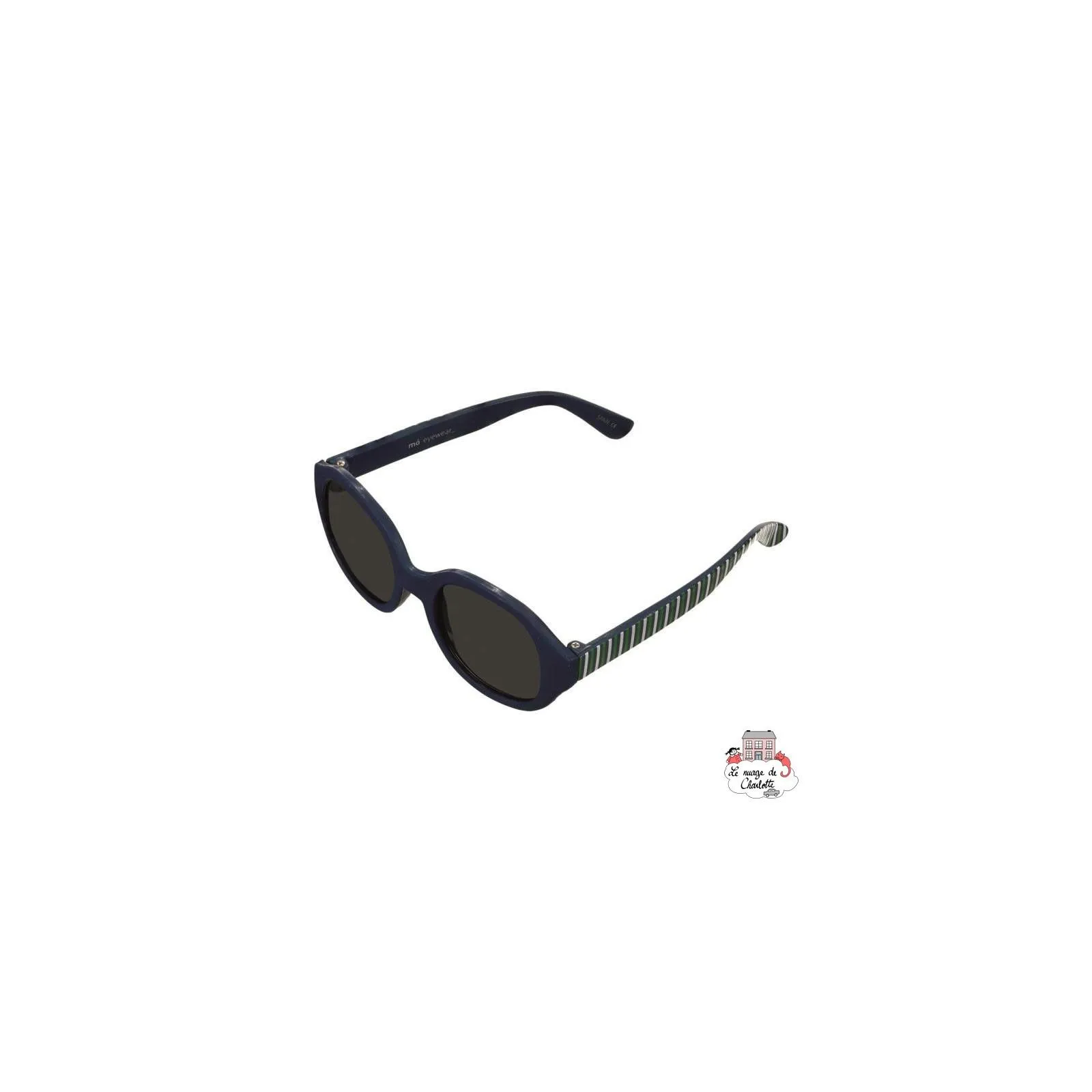 Lunettes de soleil bébé - Bleu marine avec rayures - EGT-170401 - Egmont Toys - Lunettes de Soleil - Le Nuage de Charlotte