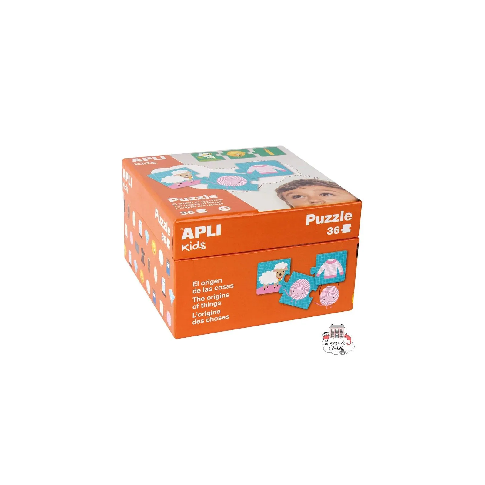 Puzzle The origins of things - APL-14406 - APLI - For littles - Le Nuage de Charlotte