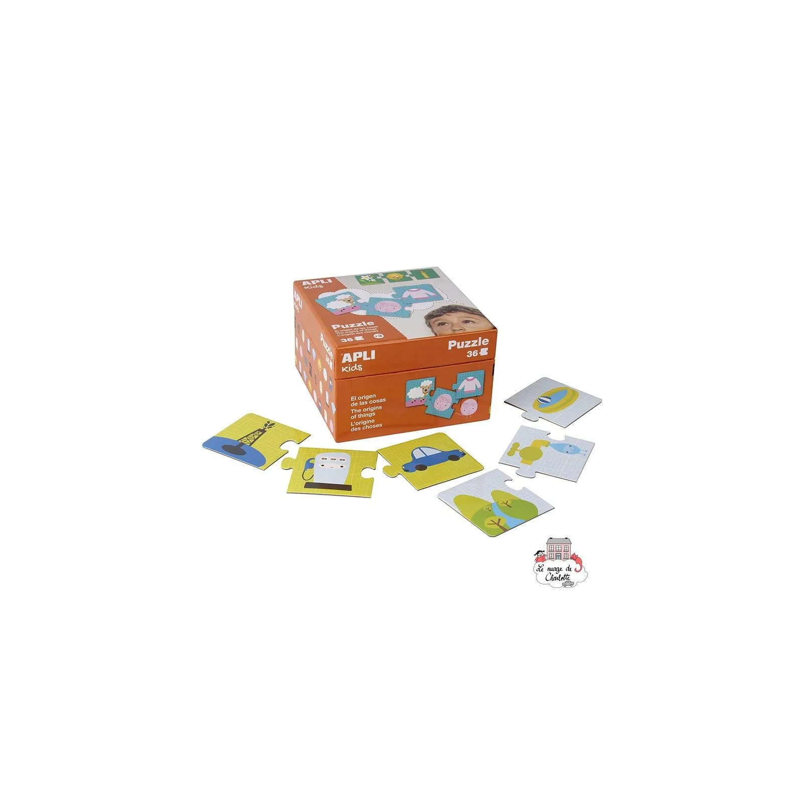 Puzzle The origins of things - APL-14406 - APLI - For littles - Le Nuage de Charlotte