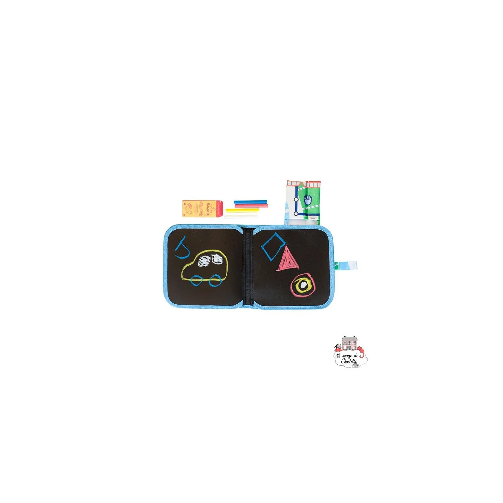 Doodle It Book "Train" - JJB-CBK-TRN - Jaq Jaq Bird - Drawing boards and slates - Le Nuage de Charlotte
