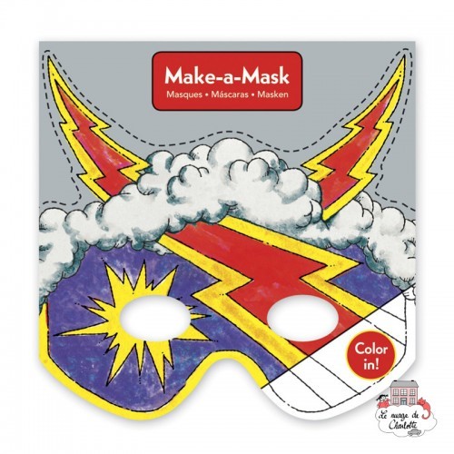 Make-a-Mask - Superheroes (20 masks) - MUD-9780735334472 - Mudpuppy - Drawings and paintings workshop - Le Nuage de Charlotte
