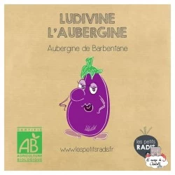 Mini organic seed kit of Ludivine aubergine - LPR-G211 - Les Petits Radis - Nature and discoveries - Le Nuage de Charlotte