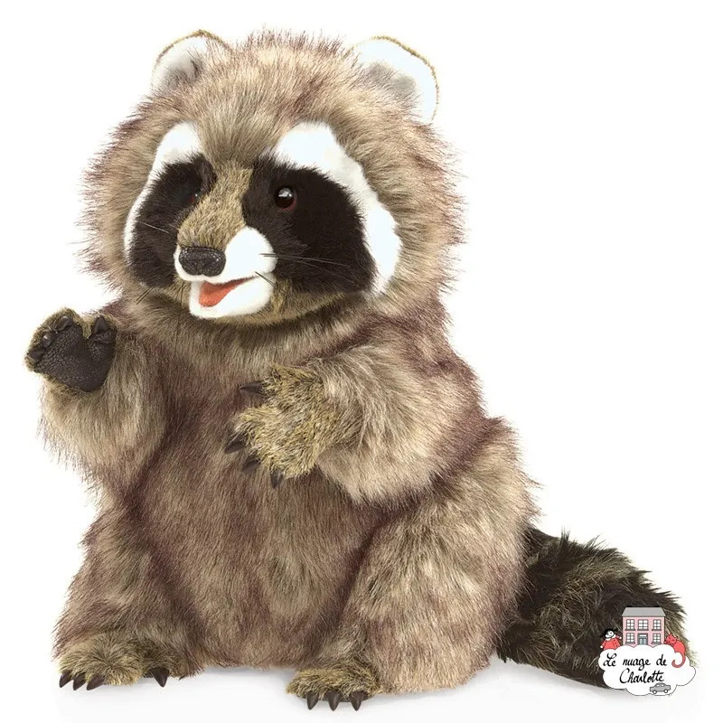 Raccoon - FLK-3075 - Folkmanis - Hand Puppets - Le Nuage de Charlotte