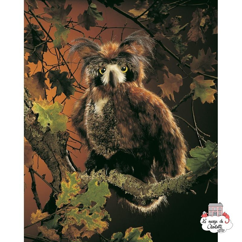 Great Horned Owl - FLK-2403 - Folkmanis - Hand Puppets - Le Nuage de Charlotte