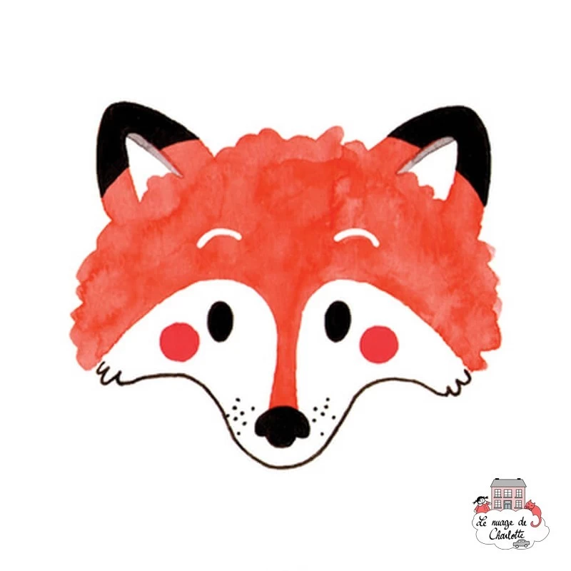 Sioou Lovely tatoo Tête de renard (x5) - SIO-KC09 - Sioou - Tatouages éphémères - Le Nuage de Charlotte