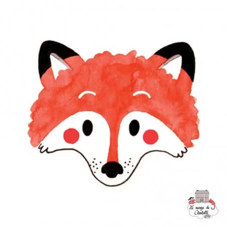 Sioou Lovely tatoo Tête de renard (x5) - SIO-KC09 - Sioou - Tatouages éphémères - Le Nuage de Charlotte