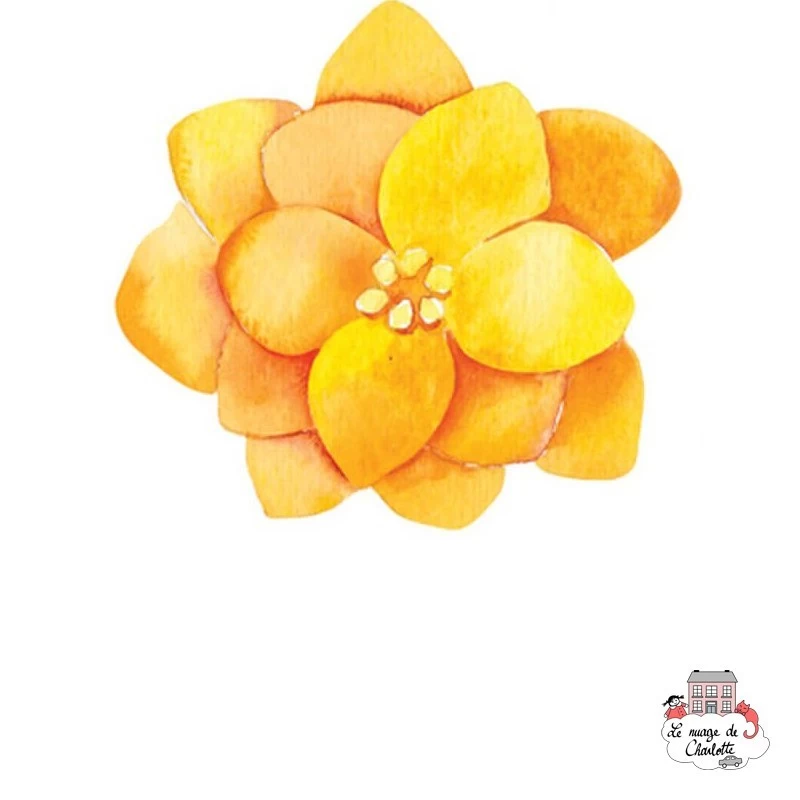 Sioou Lovely tatoo Fleur jaune (x5) - SIO-BLC03 - Sioou - Tatouages éphémères - Le Nuage de Charlotte