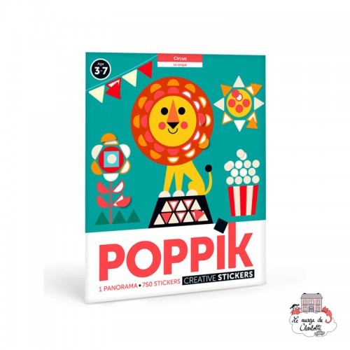 Creative Stickers - Panorama Circus - POP-MAT003 - Poppik - Stickers et gommettes - Le Nuage de Charlotte