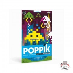 Creative Stickers - Pixel Art - POP-PIX008 - Poppik - Stickers and gommettes - Le Nuage de Charlotte