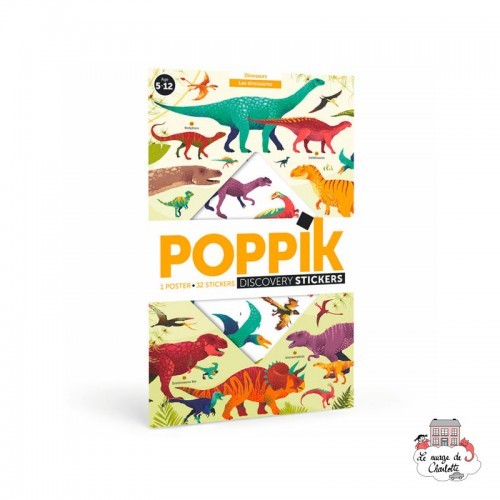 Discovery Stickers - Dinosaurs - POP-DIS005 - Poppik - Stickers and gommettes - Le Nuage de Charlotte