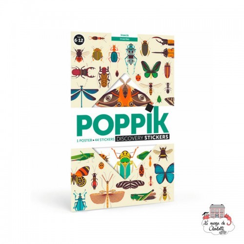 Discovery Stickers - Insects - POP-DIS007 - Poppik - Stickers and gommettes - Le Nuage de Charlotte