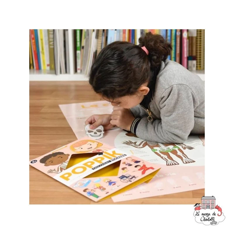 Discovery Stickers - Le corps humain - POP-DIS011 - Poppik - Stickers et gommettes - Le Nuage de Charlotte