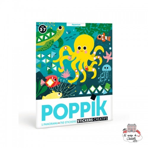 Creative Stickers - Panorama Aquarium - POP-MAT004 - Poppik - Stickers and gommettes - Le Nuage de Charlotte