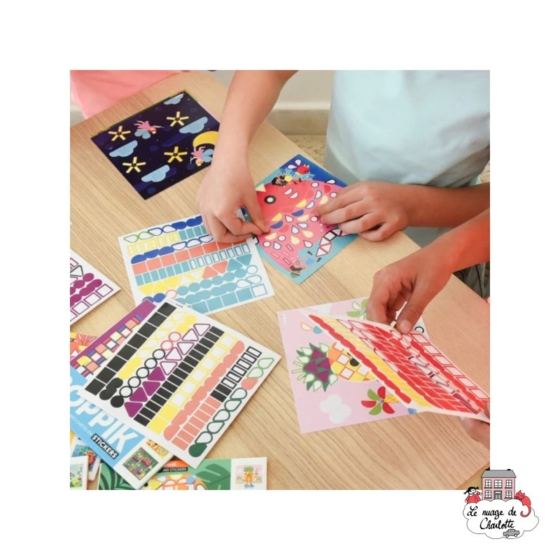 My Sticker Cards - Animals - POP-ANIMAUX - Poppik - Stickers and gommettes - Le Nuage de Charlotte