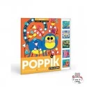 Mes cartes en Stickers - Animals - POP-ANIMAUX - Poppik - Stickers et gommettes - Le Nuage de Charlotte