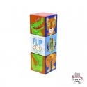 Magnetic Flip Zoo Blocks - Rainforest Animals - CCR-2909-2 - Crocodile Creek - Magnetic elements - Le Nuage de Charlotte