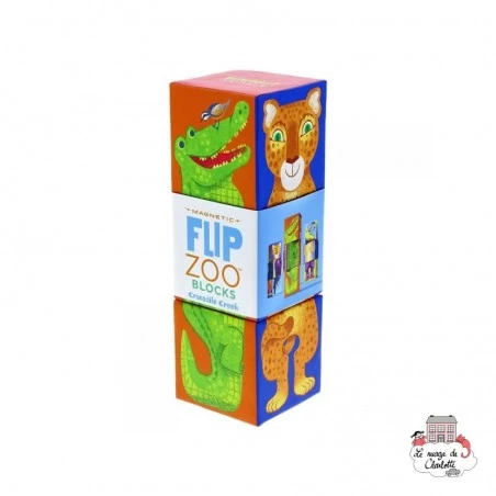 Magnetic Flip Zoo Blocks - Rainforest Animals - CCR-2909-2 - Crocodile Creek - Magnetic elements - Le Nuage de Charlotte