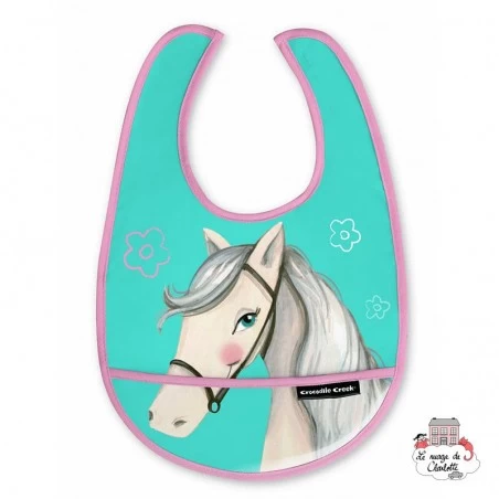 Bavoir Kid Bib - Cheval - CCR-3211-2 - Crocodile Creek - Sets de table et bavoirs - Le Nuage de Charlotte