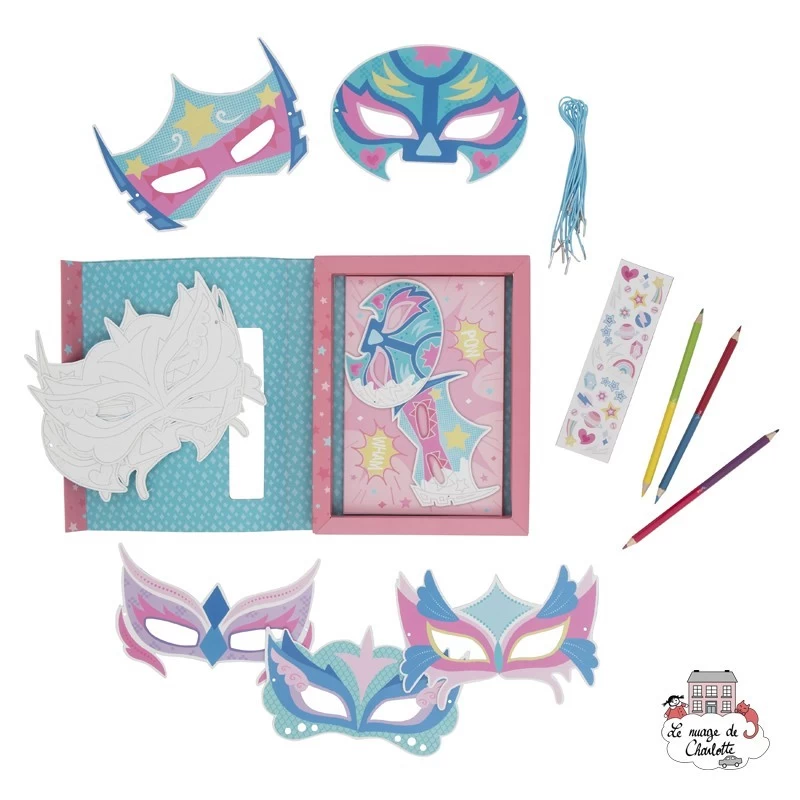 Paper Masks - Power Pack - TTE-6-0604 - Tiger Tribe - Drawings and paintings workshop - Le Nuage de Charlotte