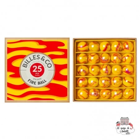 Marbles Box - Fire Ball - Uni Box - B&C-UNIBOX-11 - Billes & Co. - Marble Games - Le Nuage de Charlotte