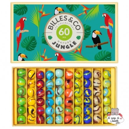 Marbles Box - Jungle 1 - Box - B&C-BOX-01 - Billes & Co. - Marble Games - Le Nuage de Charlotte