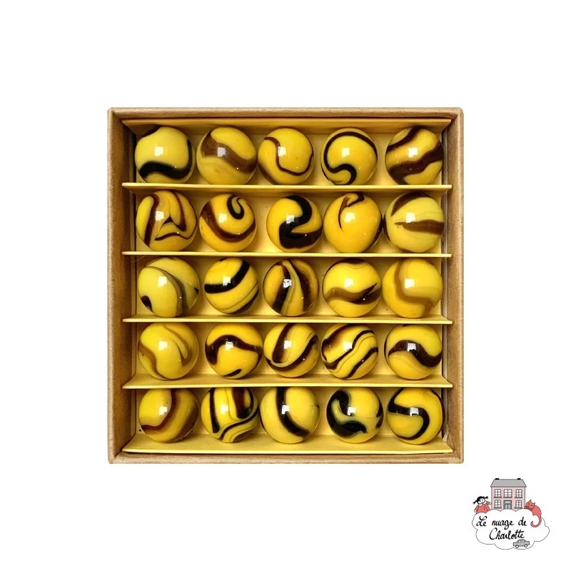 Marbles Box - Banana Twist - Uni Box - B&C-UNIBOX-01 - Billes & Co. - Marble Games - Le Nuage de Charlotte
