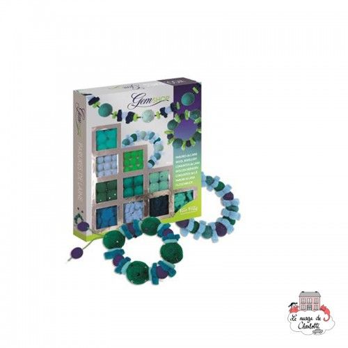 Gemshop - Wool jewellery - FFR-829 - Fun Frag - Pearls - Le Nuage de Charlotte