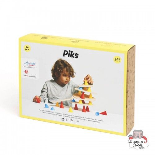 Piks Small Kit - OPPI-OP102 - Oppi - Wooden blocks and boards - Le Nuage de Charlotte