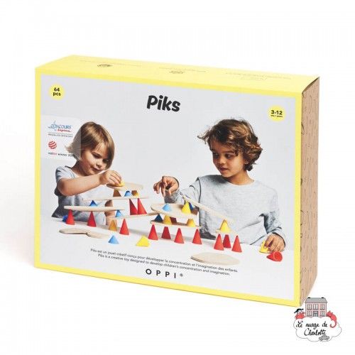 Piks Big Kit - OPPI-OP100 - Oppi - Wooden blocks and boards - Le Nuage de Charlotte