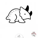 Dinosaur (x5) - SIO-DPZ10 - Sioou - Temporary Tattoos - Le Nuage de Charlotte