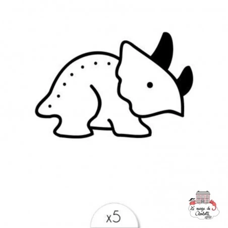 Dinosaur (x5) - SIO-DPZ10 - Sioou - Temporary Tattoos - Le Nuage de Charlotte
