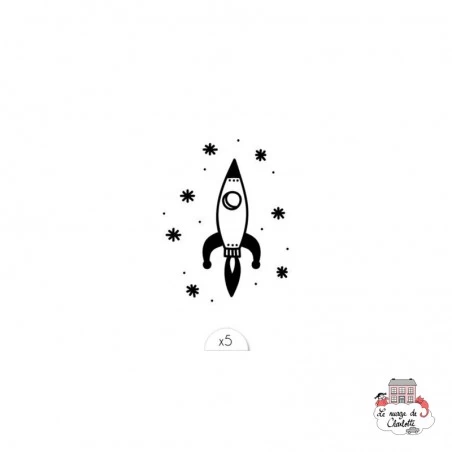 Rocket (x5) - SIO-DPZ14 - Sioou - Temporary Tattoos - Le Nuage de Charlotte
