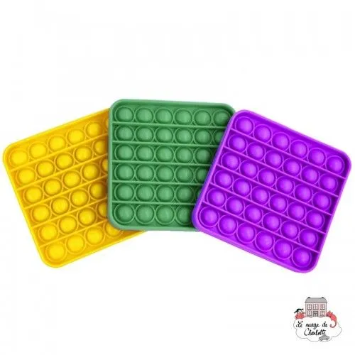 Fidget Game Pop It - Square - Violet - LJA-001CM - Les Jouets d'Antoine - Activity Toys - Le Nuage de Charlotte