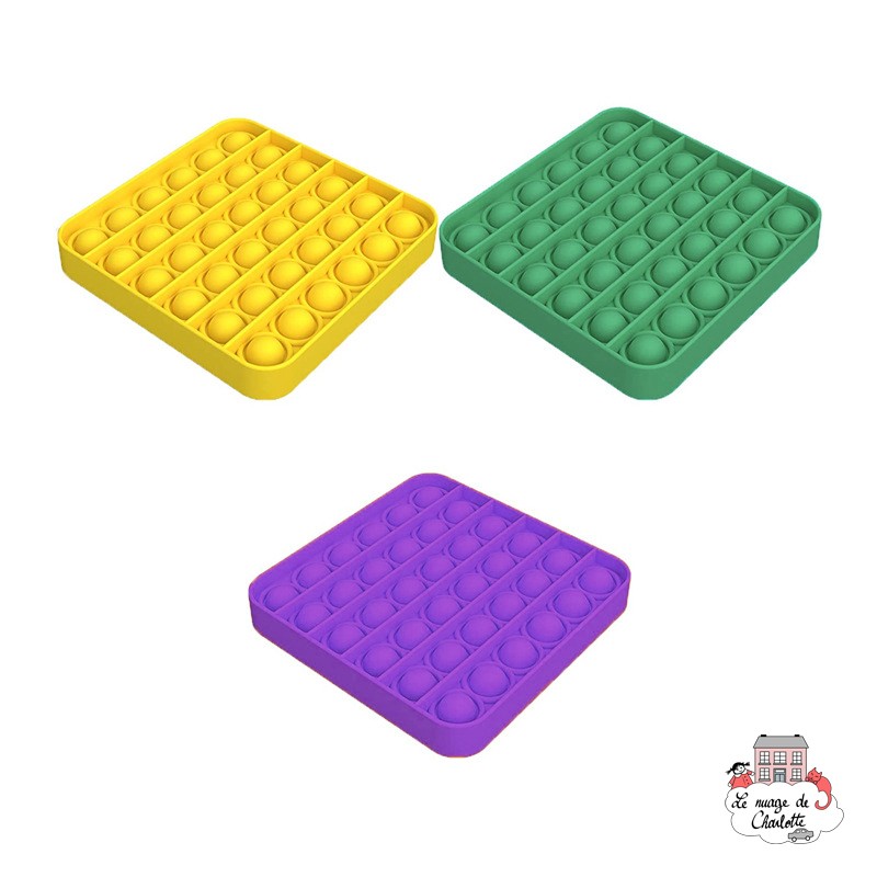 Fidget Game Pop It - Square - Green - LJA-001CM - Les Jouets d'Antoine - Activity Toys - Le Nuage de Charlotte