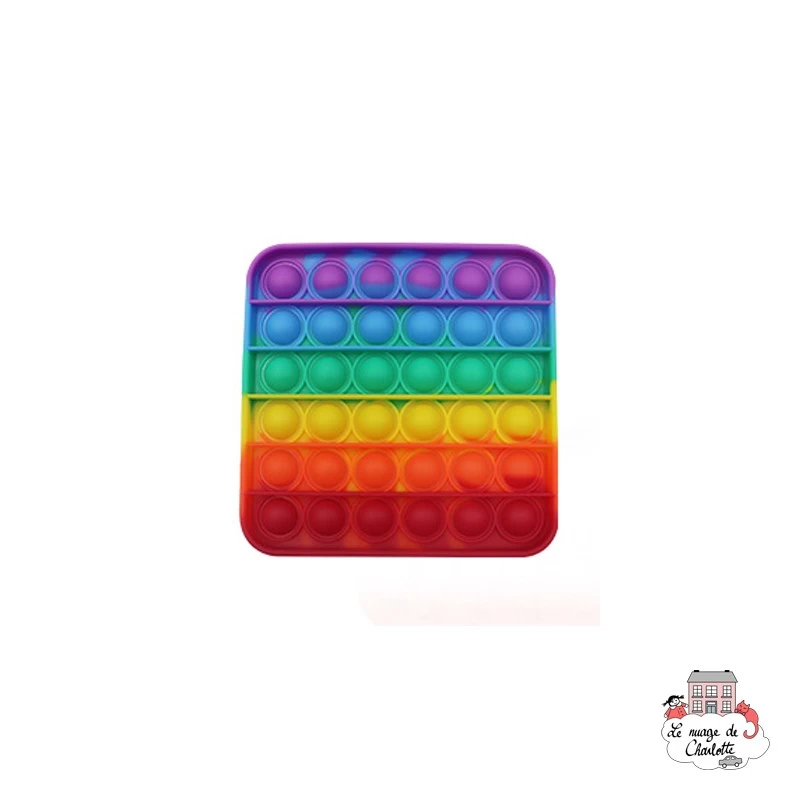 Fidget Game Pop It - Square - Rainbow - LJA-001CR - Les Jouets d'Antoine - Activity Toys - Le Nuage de Charlotte