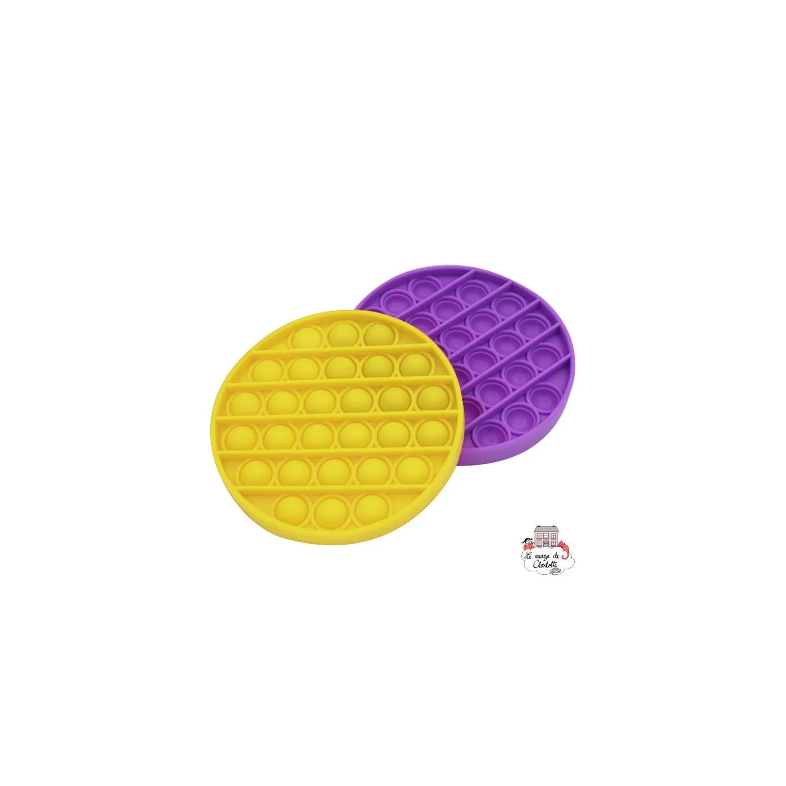 Fidget Game Pop It - Rond - Mauve - LJA-001RM - Les Jouets d'Antoine - Jouets d'activité - Le Nuage de Charlotte