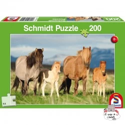 Family of Horses - SDT-56199 - Schmidt - Puzzles for little ones - Le Nuage de Charlotte