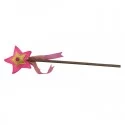 Felt magic wand pink / gold - KMT-ST459 - Kàlid Medieval Toys - Disguises - Le Nuage de Charlotte